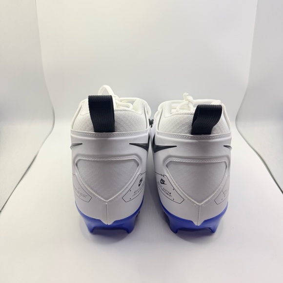 Nike Alpha Menace 4 Shark Football Cleats White Blue Men’s Size 14.5 DM1788-102 main image 4